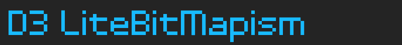 D3 LiteBitMapism font